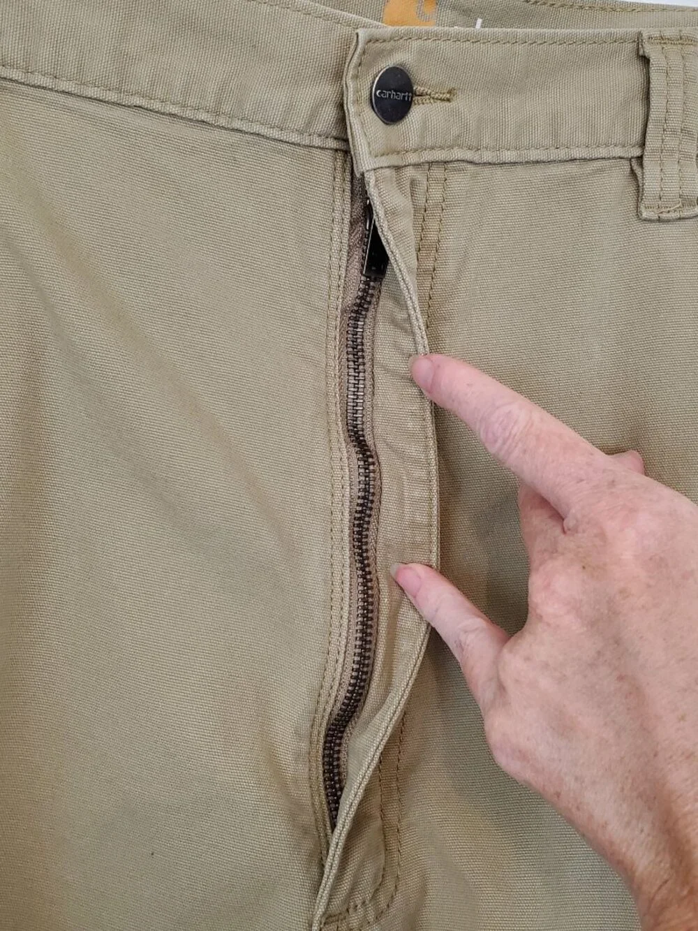 Carhartt khaki relaxed fit cargo work shorts